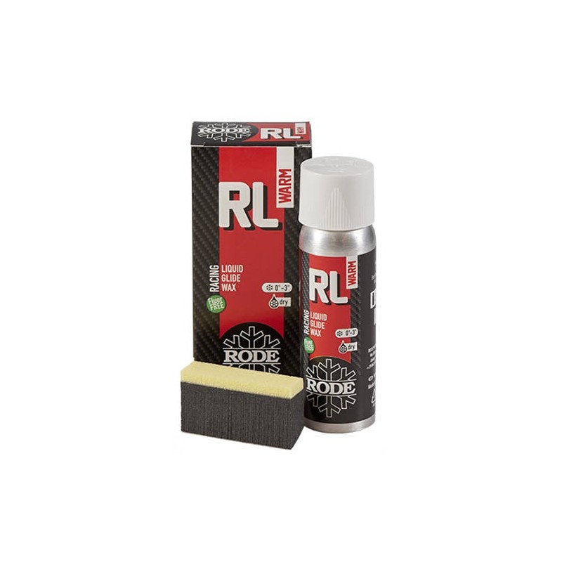 Fluor Free glidevoks Rode Racing Liquid Warm -3°...+0°C, 80 ml Fluor Free glidevoks Rode Racing Liquid Warm -3°...+0°C, 80 ml